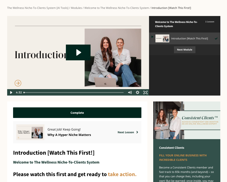 THE WELLNESS NICHE-TO-CLIENTS SYSTEM