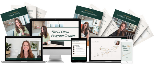 THE 1:1 CLIENT PROGRAM CREATOR: MAKE MORE MONEY & IMPACT