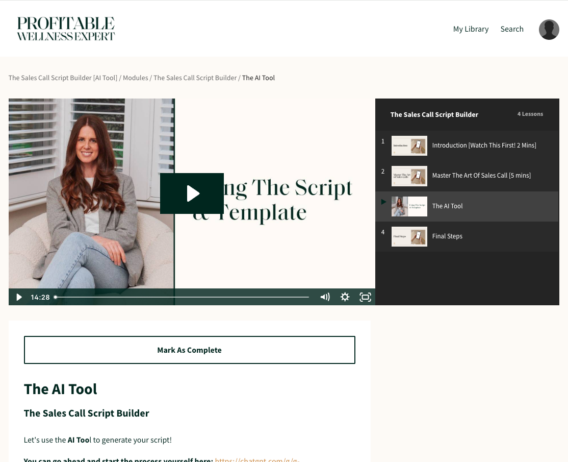 THE SALES CALL SCRIPT BUILDER [AI TOOL]